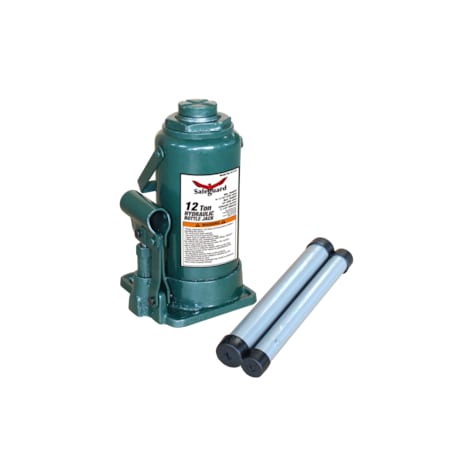 Safeguard Bottle Jack, Steel, 12 Ton Capacity 61121